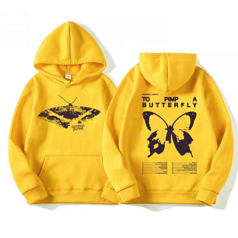 Kendrick Lamar Album To Pimp A Butterfly Tracklist Hoodie Men Graphic Hoodie Aesthetic Long-sleeved Sweatshirt
