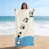 Tauchender Panda Mikrofaser Strandtuch Mehrere Posen Wasserspritzer Druck Schnelltrocknend Sandfrei Kinder Jungen Mädchen Pool Bad Reise Geschenk