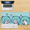 Cute Hatsune Miku Anime Gaming Desk Mat Non-slip Rubber Mouse Pad for Laptop & Gaming Use