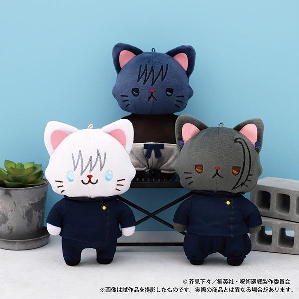 In Stock!! Action MOVIC Jujutsu Kaisen Season 2 Recaps With Cat Plush Doll Toy 15cm Suguru Getou Gojou Fushiguro Toji Cute Gift