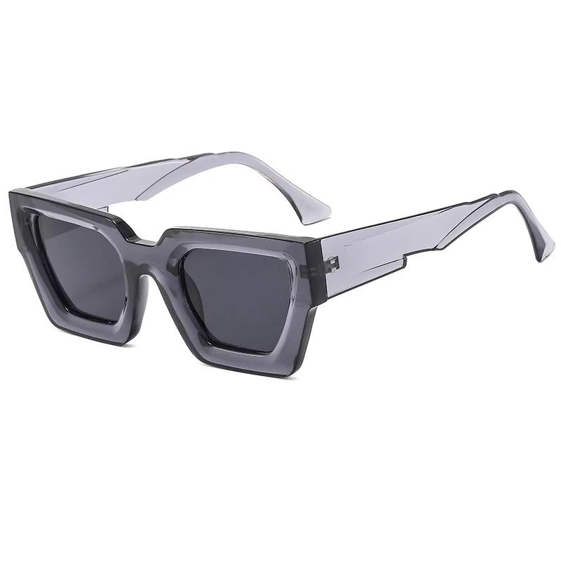 Stylish Latest Ladies Square Frame Sunglasses Simple Stylish Big Frame Sunglasses Outdoor UV400 Protection Travel Use Essential Glasses