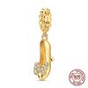 Goldene Schmetterling High Heels Anhänger Kupfer Hängende Anhänger Passend für Armreif Armband Halskette DIY Schmuck