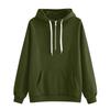 Women's Half Zip Hooded Sweatshirt Loose Fit Long Sleeve Color Casual Pullover