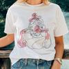 #26Abstract and One Line Woman Drawing Art T Shirt / %100 Cotton