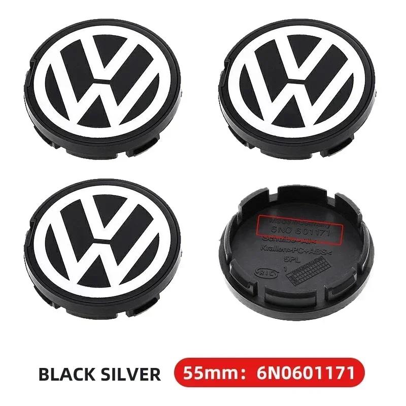 4PCS 56mm 63mm 65mm 70mm Cache-moyeu de roue de voiture pour VW Volkswagen Golf Polo Passat Touran CC B5 B6 B7 Jetta accessoires