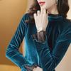 2023 Autumn/Winter Women's Velvet Turtleneck Shirt