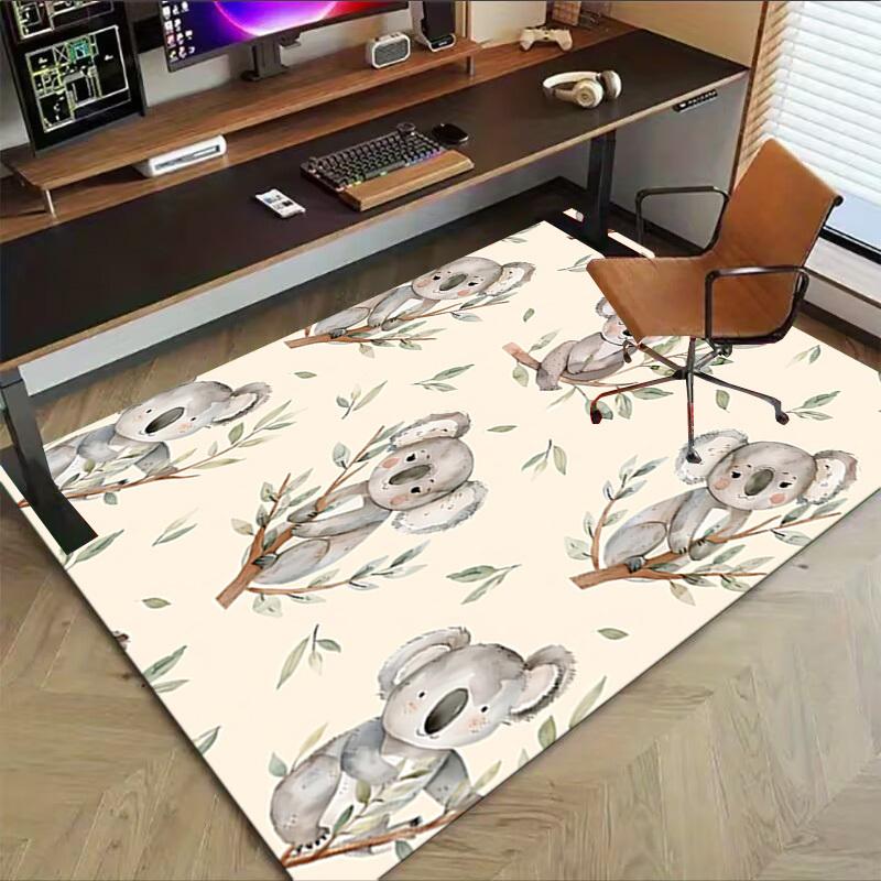 1 Stück Koala-Blätter Anti-Rutsch-Teppich, geeignet für Büro, Schlafzimmer und Spielzimmer. Kann auch als Sofafußstützenbezug verwendet werden-W43