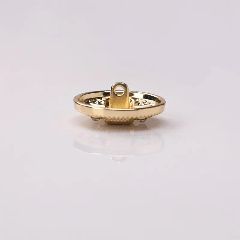 10pcs Diamond-studded Buttons Luxurious Shiny Rhinestone Round Shank Buttons Clothing Sewing Accessories