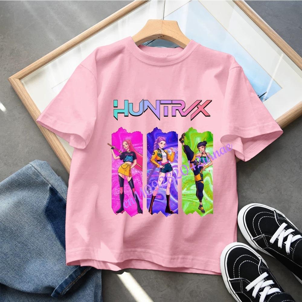 Baby Girls T Shirt Children's Clothing KPop Demon Hunters Fans Gifts Kids Clothes Fashion Casual Tops
