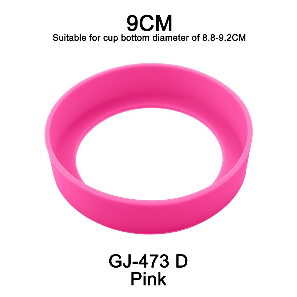 1Pc18.5G 9CM Soft Silicone Cup Bottom Protective Cover Stewing Beaker Holder Thermos Cup Base Case Wear Resistant Odorless Cup Holders 5