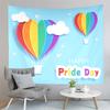World Pride Day Tapestry Rainbow Flag Tapestry Artistic Tapestry Home Living Room Dorm Bedroom Aesthetics Decoration Tapestries