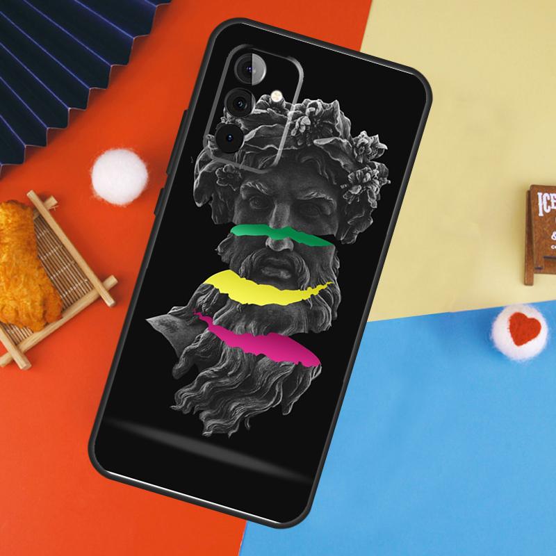 Greek God Statue Face Case For Samsung Galaxy A56 A36 A16 A06 A13 A33 A53 A52 A32 A12 A54 A34 A14 A15 A35 A55 A17