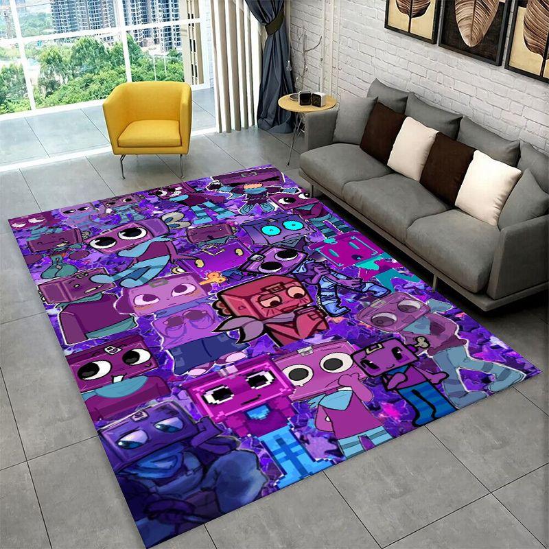 Spiel Dandy Welt Cartoon Rutschfeste Teppichläufer für Wohnzimmer, Schlafzimmer, Spielzimmer, Weicher Teppich Bodenmatte Heimdeko Teppich Kinderzimmer