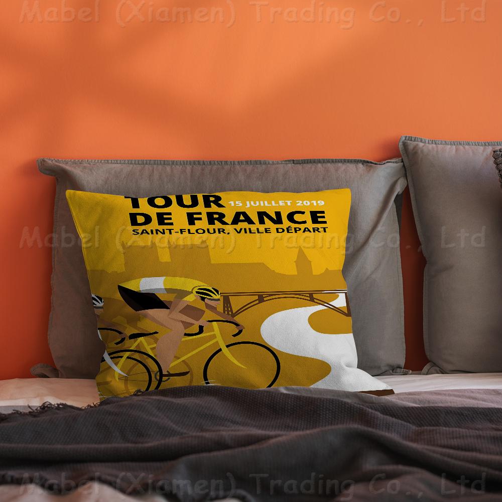 T-Tour D-De F-France Pillow Cushion Cover Pillowcase Living Room Sofa Home Decor