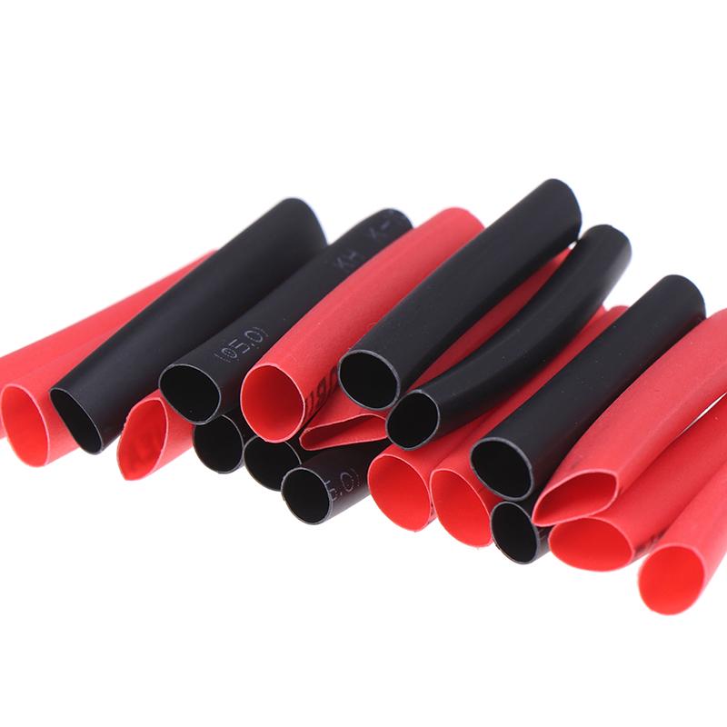 127Pcs Weatherproof Heat Shrink Sleeving Tubing Tube Assortment Kit Black Glue