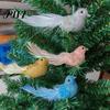 Lightweight Plastic Bird Ornament Glitter Feather Sparkling Design with Clip Exquisite Size Decor Christmas Tree Decoration Festive Charm for