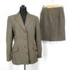 TRUSSARDI Fall/Winter Skirt Suit Set Up/Women’s Size L-XL/42/44/Brown/Fully Lined Single Suit(USED)