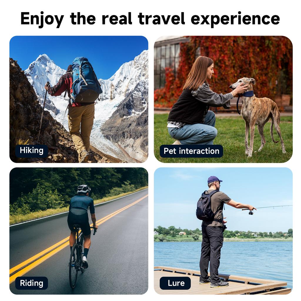 Suporte Vertical para Pescoço POV Mão Livre para Selfie Suporte de Colar Cordão Cinta Corporal para Câmera de Ação 360