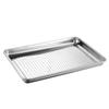 Saikeyou Stainless Steel Rectangular Steaming Tray Set
