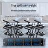 Weishu WSGF-C088 1-to-8 True Diversity Gooseneck Desktop Wireless Microphone System (CN Version)