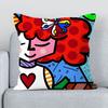 Britto Couchkissen für Schlafzimmer Kissenbezüge für Bett Dekorative Sofakissenhülle 60x60cm Schlafzimmer Heimdekorationszubehör