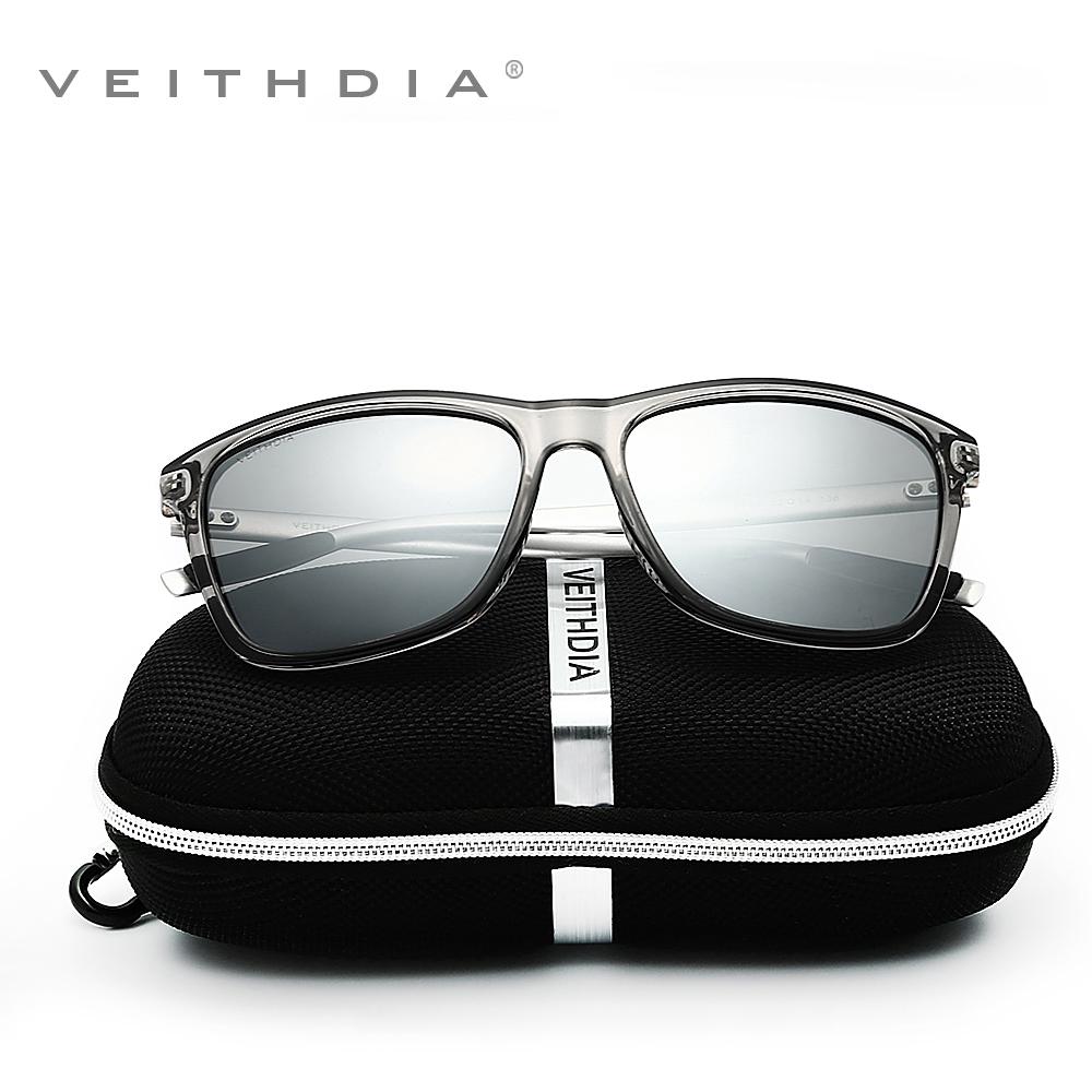 VEITHDIA Unisex Retro Aluminum+TR90 Sunglasses Polarized Lens Vintage Eyewear Sun Glasses