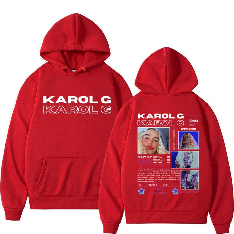 Singer Karol G Bichota Y2k Hoodies Hip Hop Manana Sera Bonito Tracksuit Men Women Casual Harajuku Loose Warm
