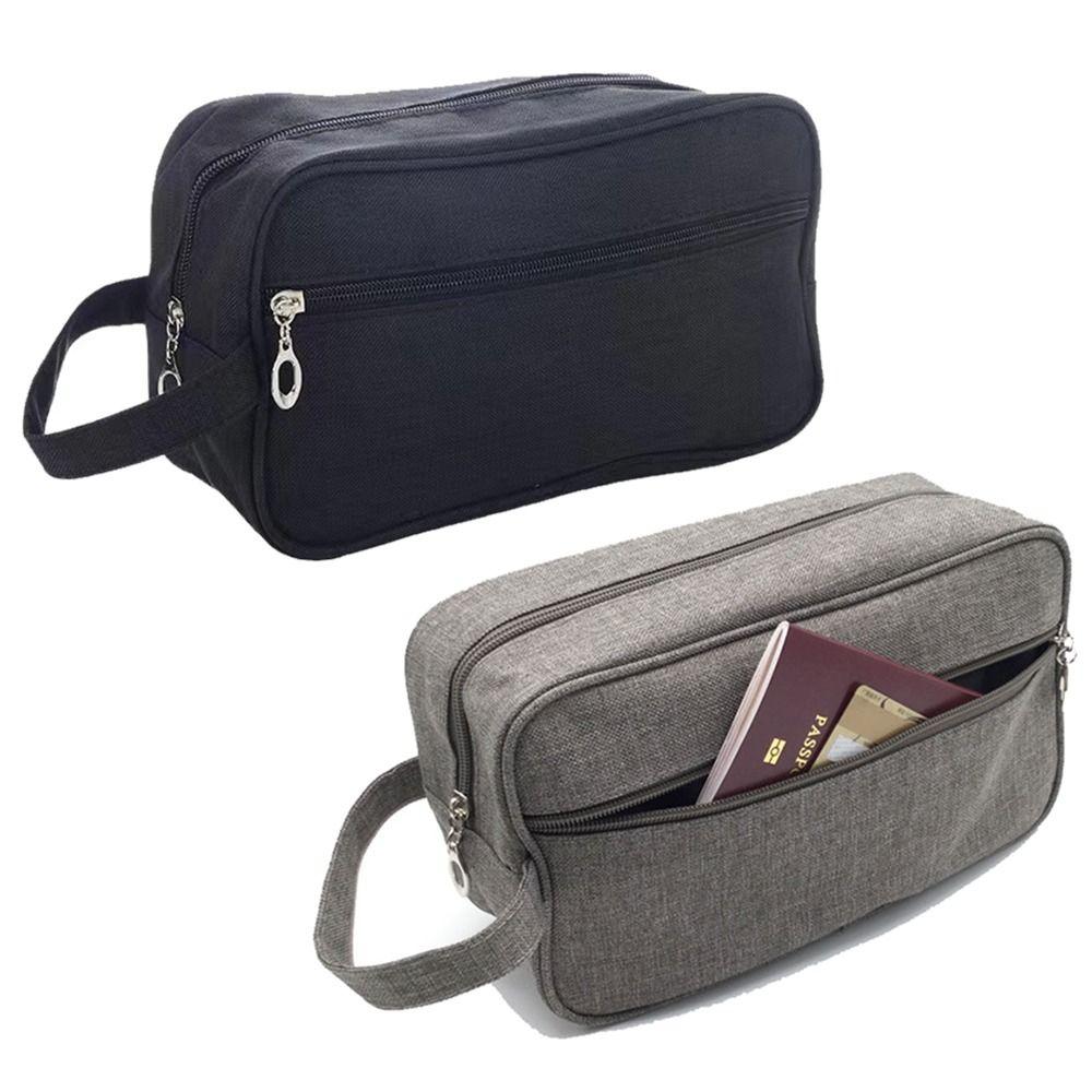 Oxford Cloth Portable Makeup Handbag Waterproof Toiletry Storage Pouch  Men's Grooming