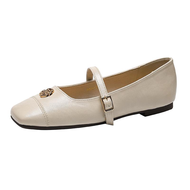 Temperament Mary Jane Single Shoes Women's Shoes 2025 New Summer Flat Bottom with Skirt Gentle Evening Shoes W108-15