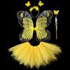 Simulation Butterfly Children Costume Props Princess Tutu Skirt Butterfly Wings Sets Halloween Gift Headband