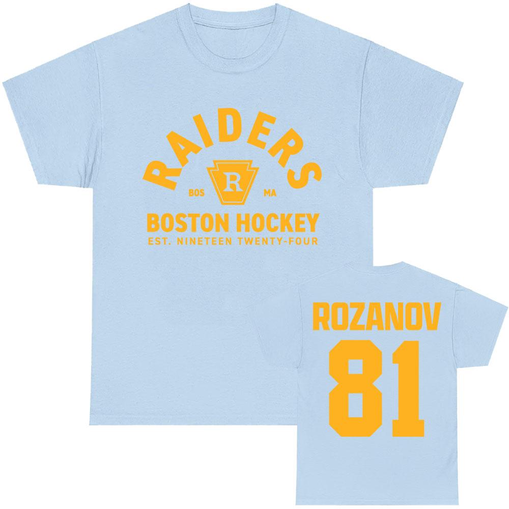 TV Heated Rivalry Llya Rozanov 81 Boston Raiders Tee Women Men Clothing Short Sleeve Cotton Fashion Tshirt Graphic Print TShirt