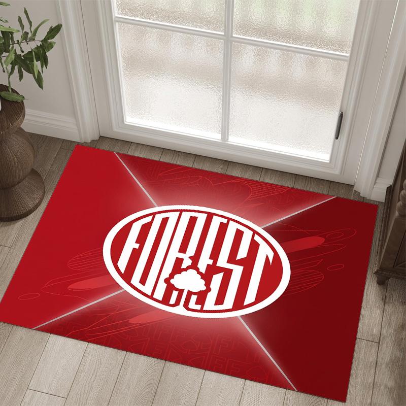 Nottingham Forest Design Crystal Velvet Carpet Cozy Non?Slip Printed Rug For Bedroom Living Room Entrance