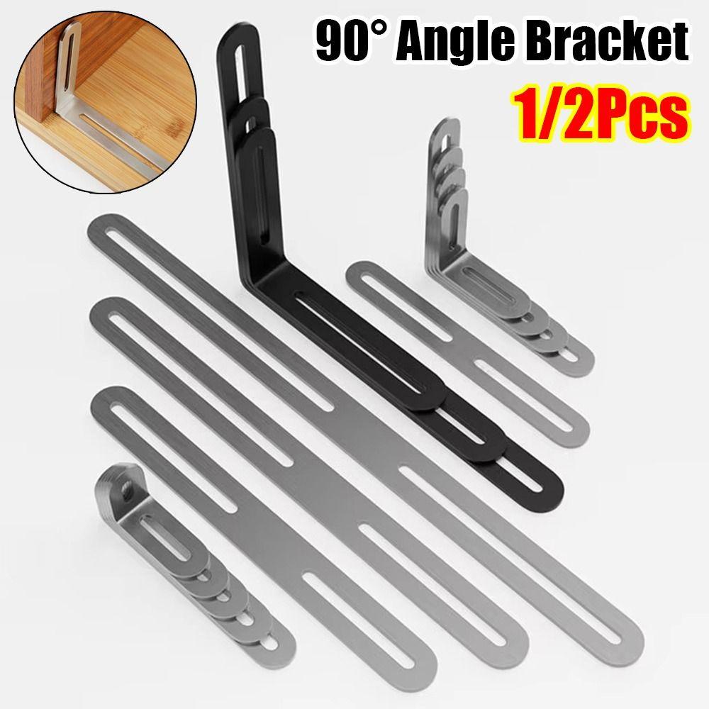 1/2Pcs Furniture Fastener Angle Bracket Shelf Support Bracket Cabinet Screens Wall