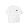 Lifestyle Series Letter Print Versatile Knitted Sports Short Sleeve T-Shirt Women Tops Snow-White 162428102-1