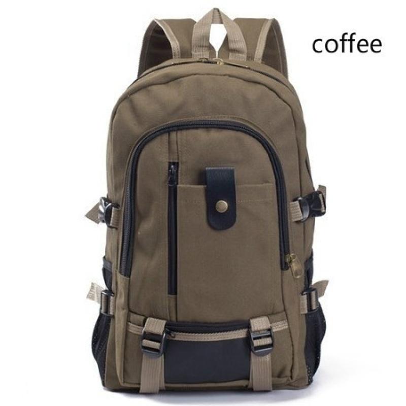 Men's Backpack Fashion Casual Backpack Travel Canvas Backpack Large Capacity Student Bag
