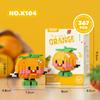 Creative Building Blocks For Children Puzzle Assembly Watermelon Durian Avocado Desktop Cartoon Doll Ornaments DIY Toy Gift