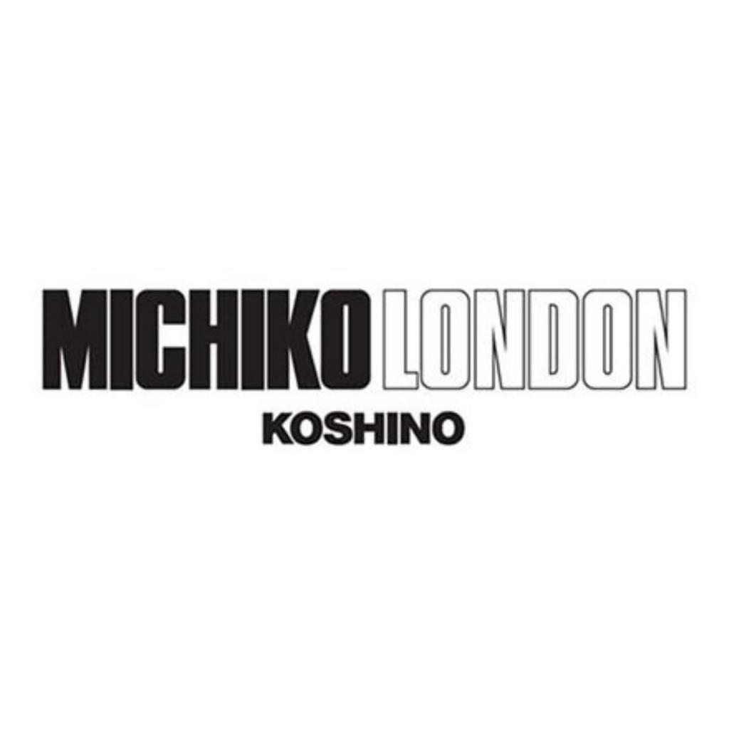 [Michiko London] KOSHINO Black Tie, Formal, Black, Ceremonial, Funeral, Memorial Service, Brand, Satin Weave, Plain, Slim Tie, 7cm, Silk Blend,