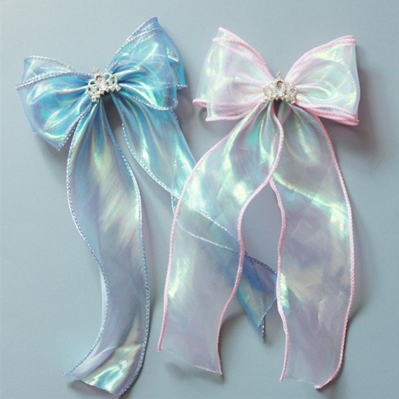 Sewing Mesh Cloth Colorful Organza Glass Yarn Fluorescent Yarn Silk Chiffon Laser Tulle Fabric