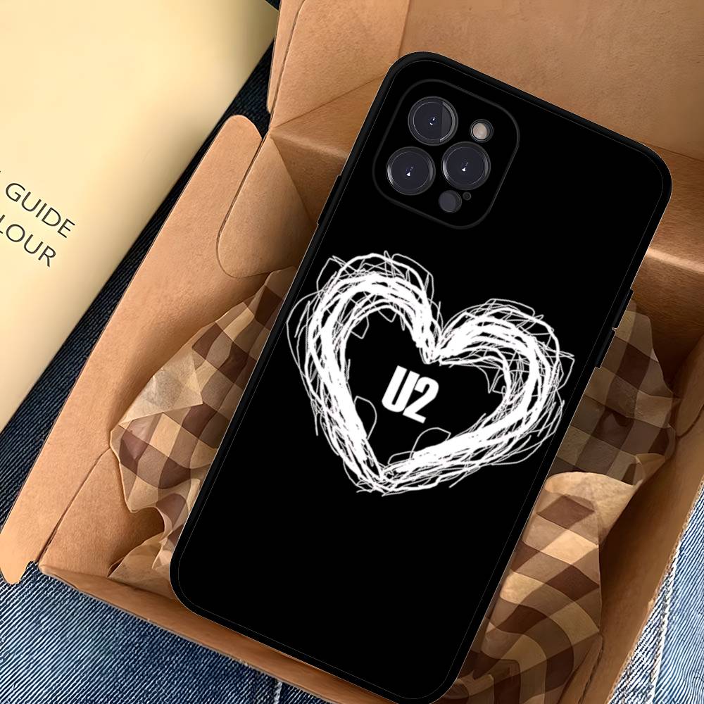 1pc Famous U-U2 Rock Band Phone Case For Iphone 17 Air 16 15 14 13 12 11 Pro Max 16 15 14 Plus TPU Soft Case
