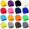 Girl Cotton Outdoor Ski Woollen Baby Head Cover Knitted Caps Winter Warm Beanies Kids Slouchy Hat