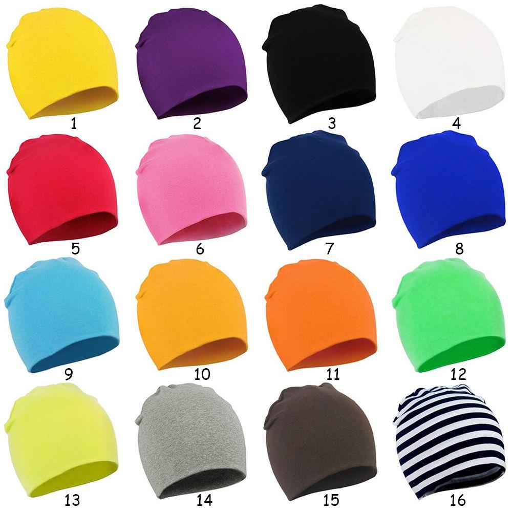 Girl Cotton Outdoor Ski Woollen Baby Head Cover Knitted Caps Winter Warm Beanies Kids Slouchy Hat
