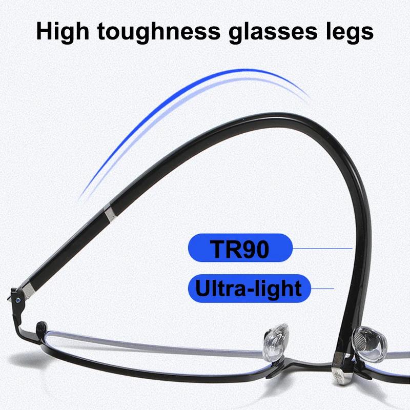 Business Multifokale photochrome Lesebrille für Herren Qualität Progressive Blaulichtfilter Modebrille Nah-Fern-Brille