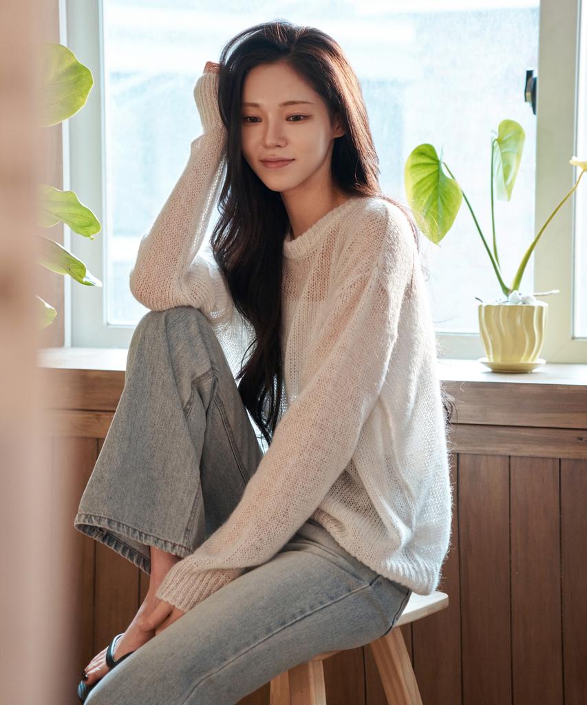 WAARFORWOMAN Wk-24 Sheer Pullover_Gray
