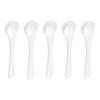 Uxcell 10-Pack Teaspoon Micro Scoop 0.5g Mini Powder Scoop Mini Measuring Spoon for Cosmetic Powder and Coffee, White