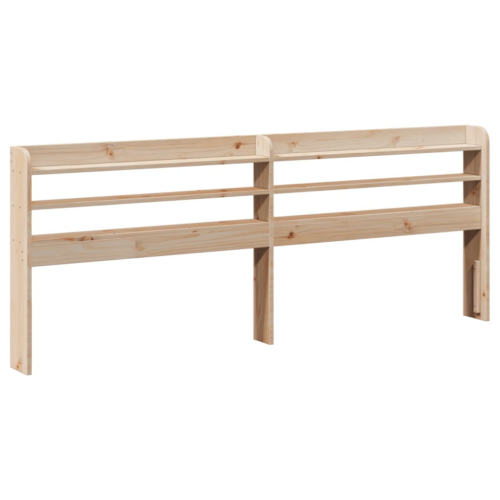 Wooden Bed Frame with Headboard Without Mattress 200x200 Cm