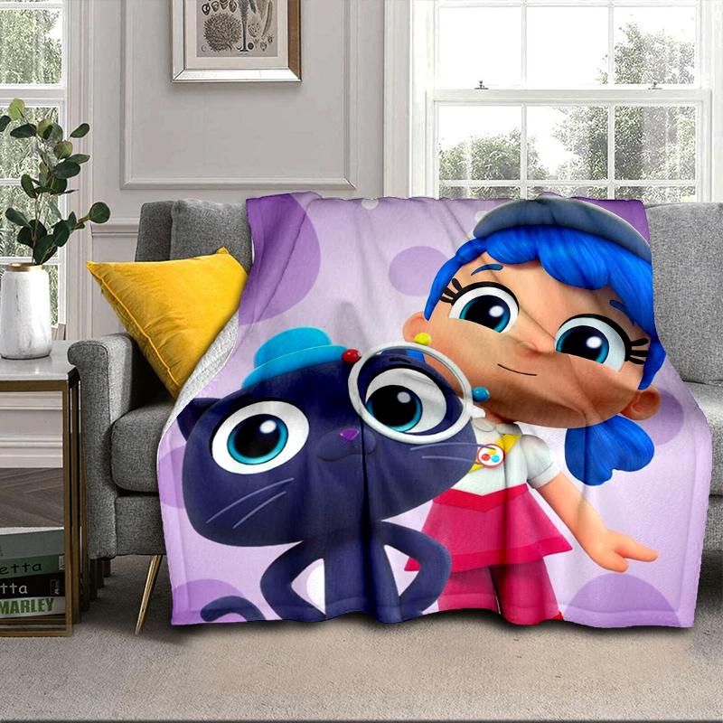 Rainbow Kingdom Adventure Blanket Flannel Blanket for Bed, Sofa, Camping, Hiking, Picnic Essentials, Gift for Family Fan Gifts