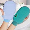 1 pár exfoliačných kúpeľových rukavíc obojstranných jemná exfoliácia hĺbková masáž sprchová exfoliačná rukavica sprchový doplnok