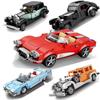 Série Voiture de Course Non Toxique Blocs de Construction Véhicule Ensemble Supercar Voiture de Sport de Course Modèle Classique Moc Briques Jouet Bricolage Cadeaux de Fête pour Enfant