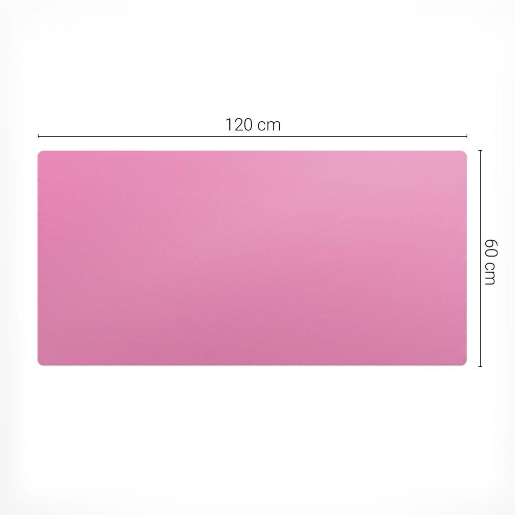 Protective Decorative Mat for Office Table, Pastel Pink, 120x60 cm