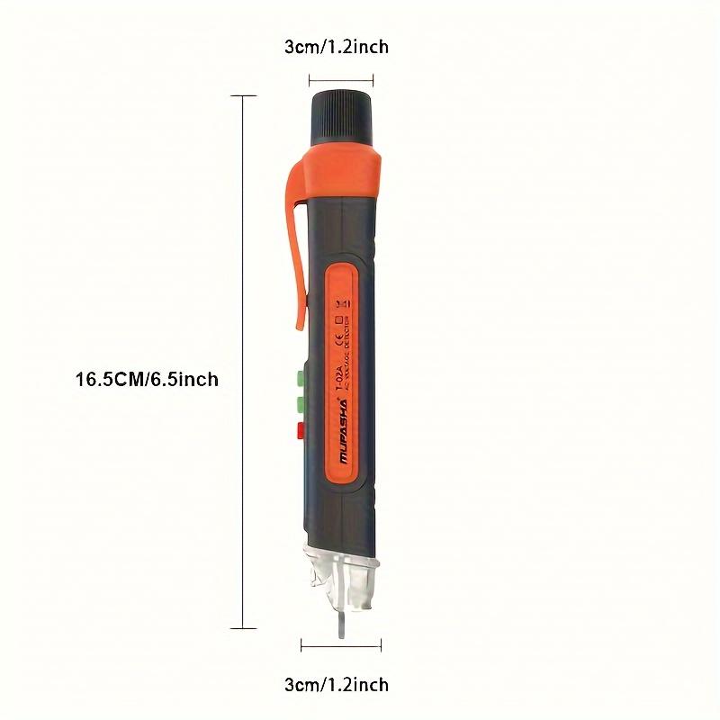 Berührungsloser Spannungsprüfer Wechselspannungsprüfer Elektrisches Anzeigewerkzeug mit Summer Taschenlampe Prüft 12-1000 Volt AC Intelligenter Durchgangsprüfer